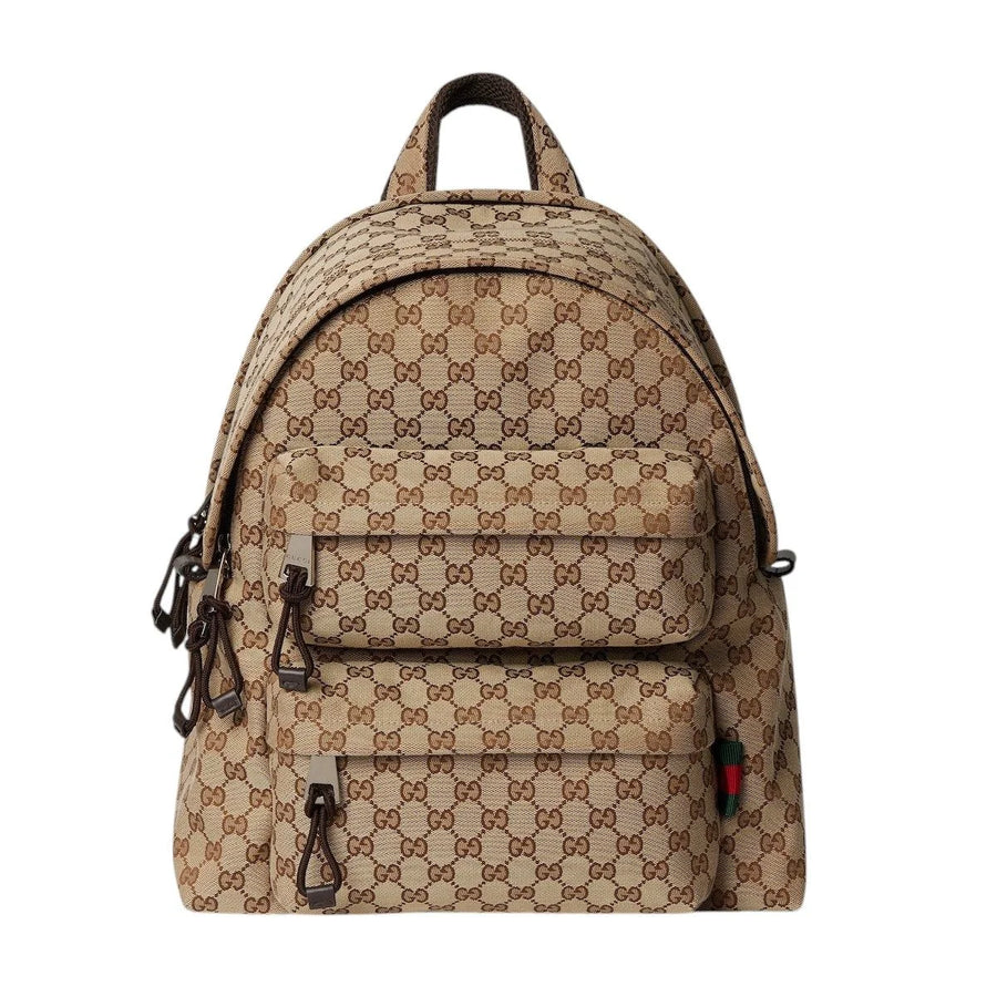 Gucci Monogram Canvas Backpack Beige