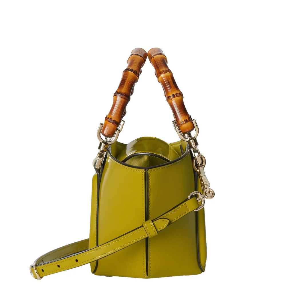 Gucci Mini bamboo top handle tote Green