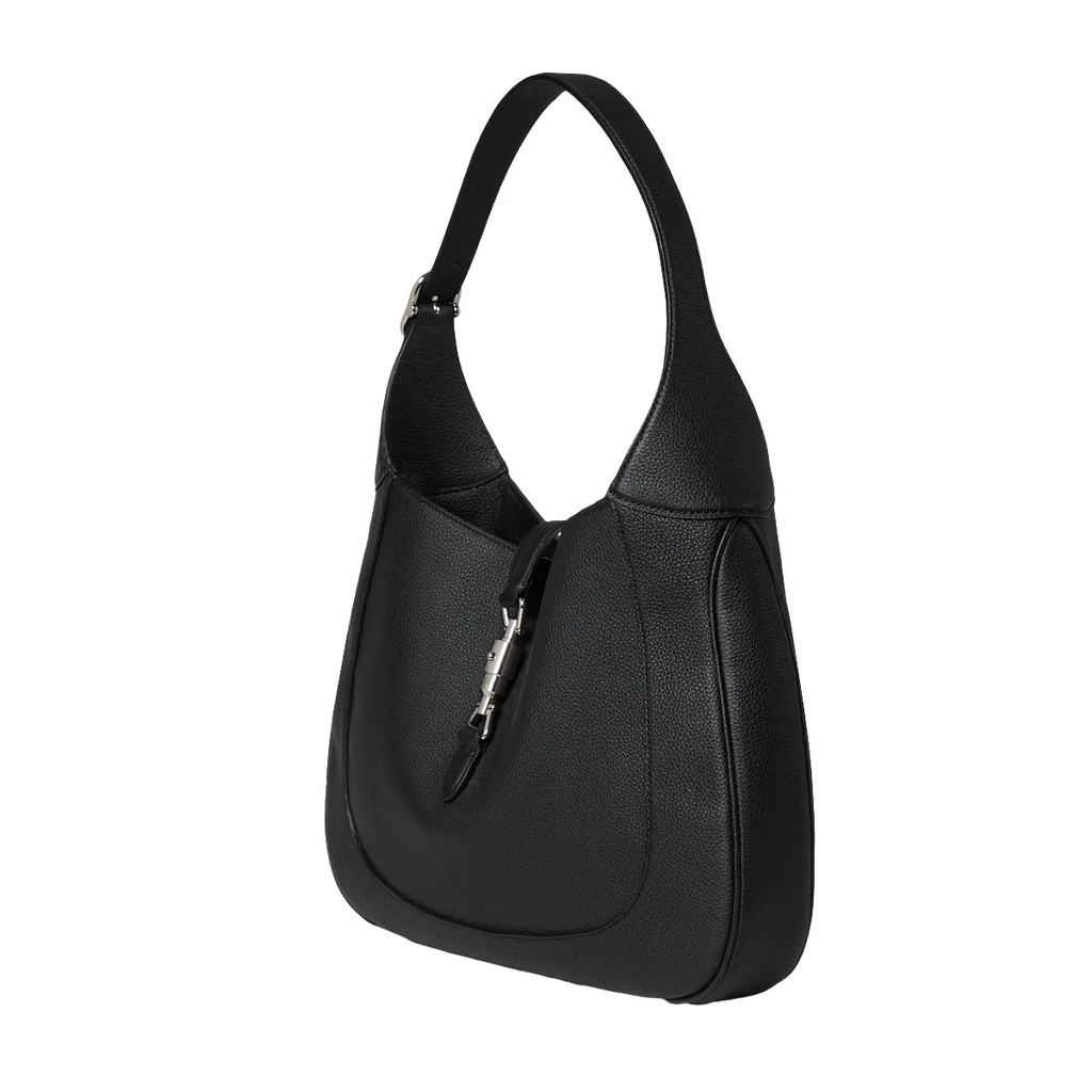 Gucci Jackie 1961 small textured-leather shoulder bag Black