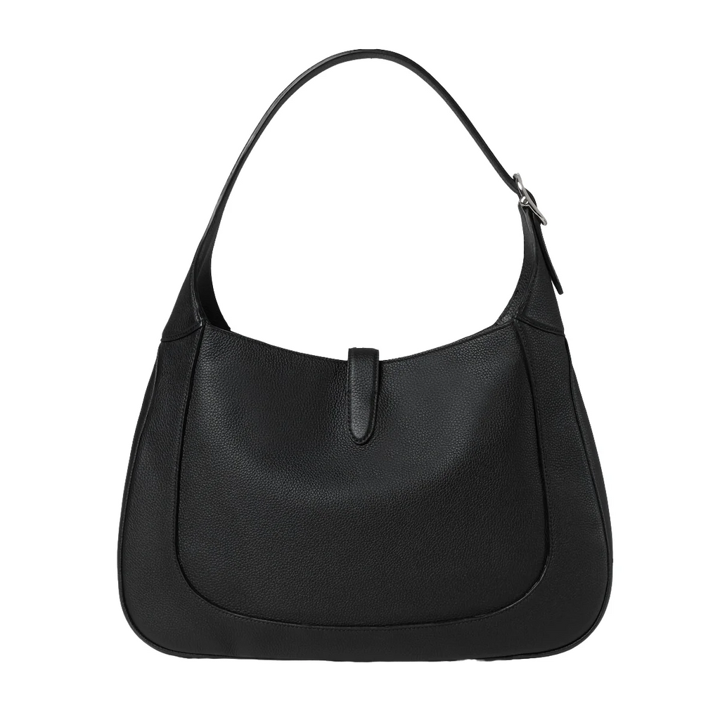 Gucci Jackie 1961 small textured-leather shoulder bag Black