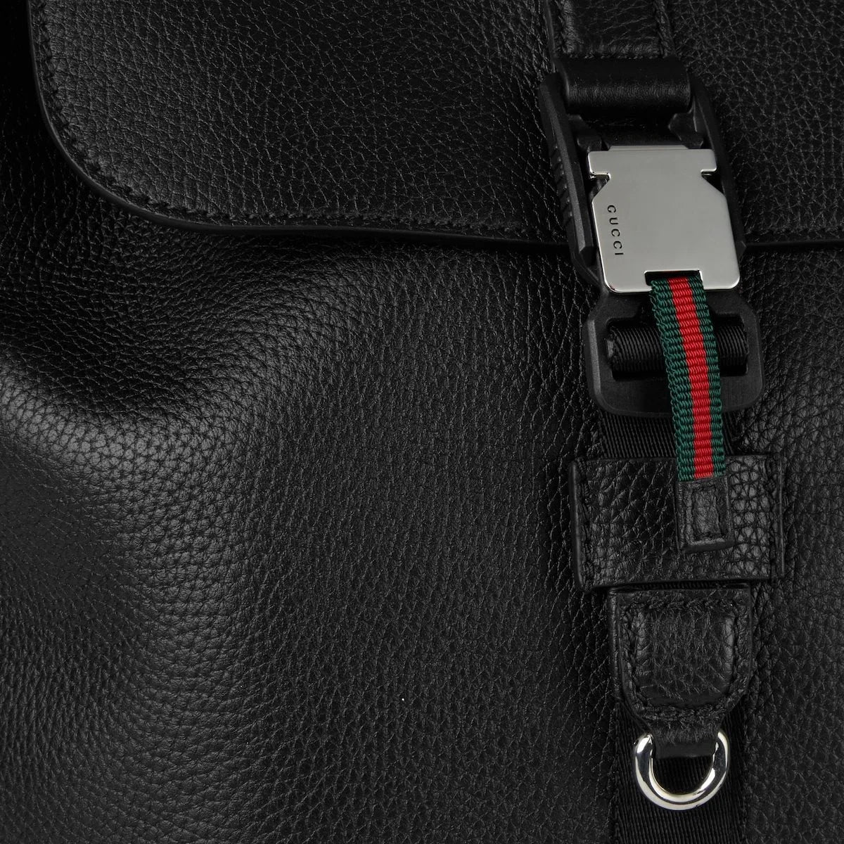 Gucci Minimal Leather Rucksack Black