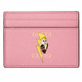 Gucci Lightning Bolt Bananya Print Card Case In Pink
