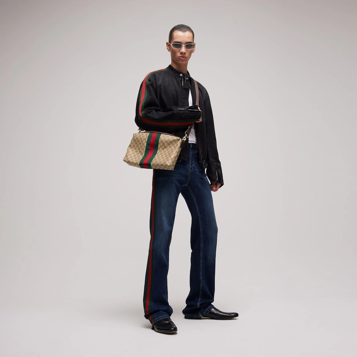 Gucci Web Medium Crossbody Bag
