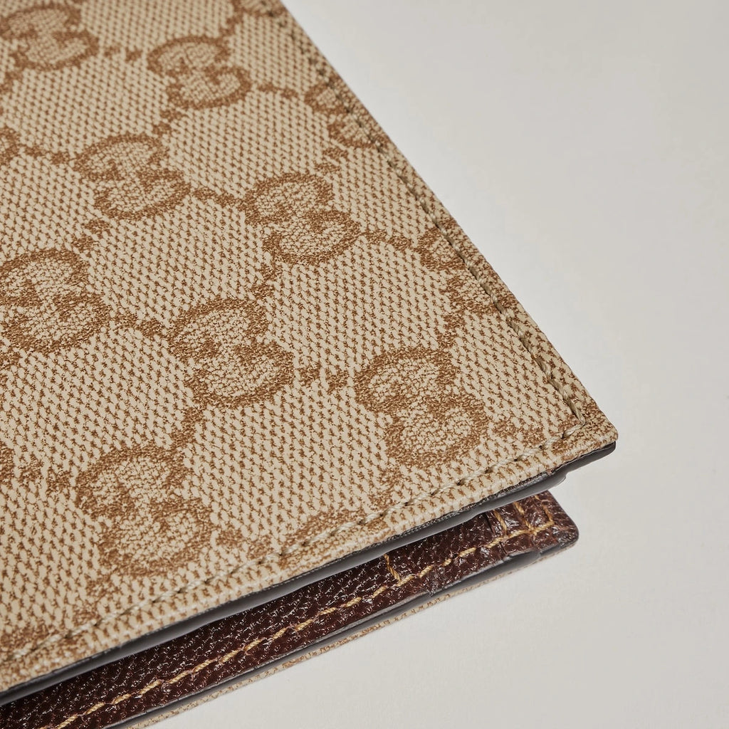 Gucci Essence Classic Coin Wallet Beige