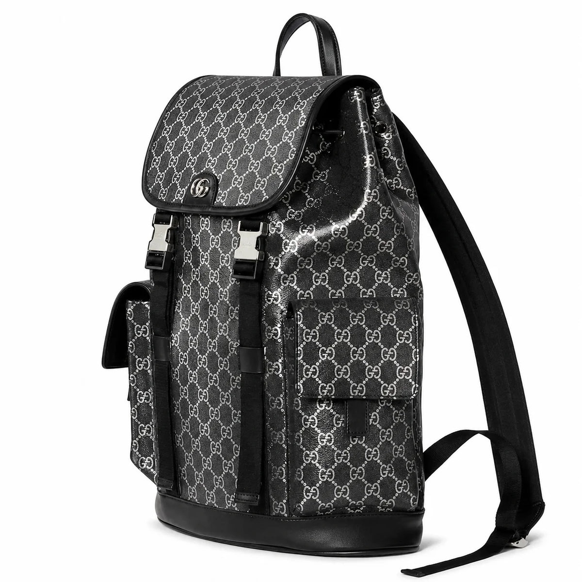 Gucci GG Supreme Monogram Backpack Black