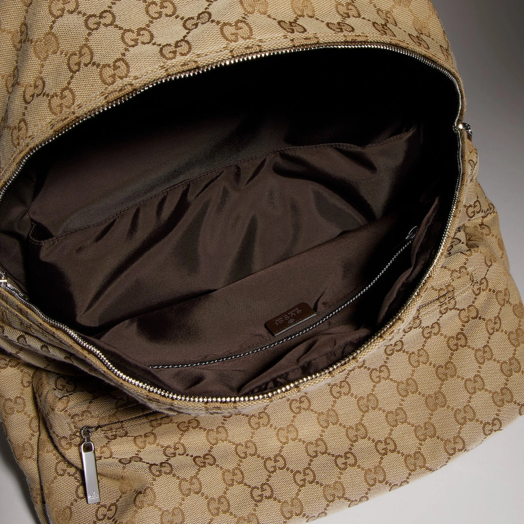 Gucci Tag Large Backpack Beige