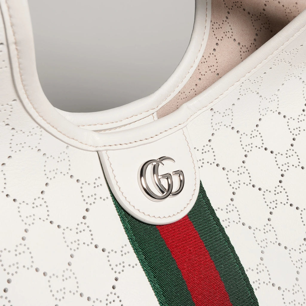 Gucci Giglio Small Tote Bag White