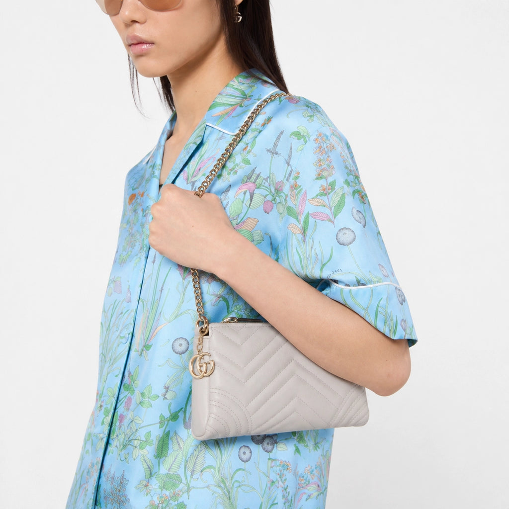 Gucci GG Marmont Small Shoulder Bag White