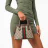 Gucci Ophidia GG Supreme Mini Dome Bag Brown