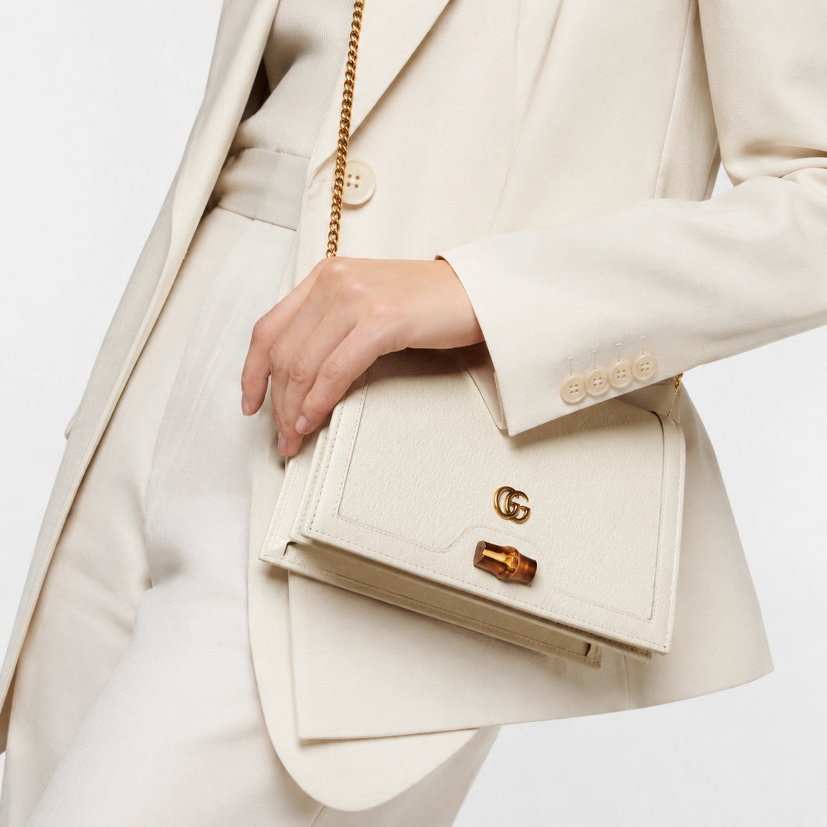 Gucci Diana mini textured-leather shoulder bag