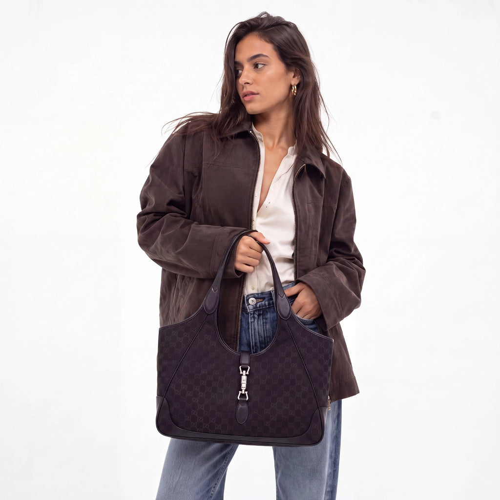 Gucci Jackie 1961 Large Tote Bag Black
