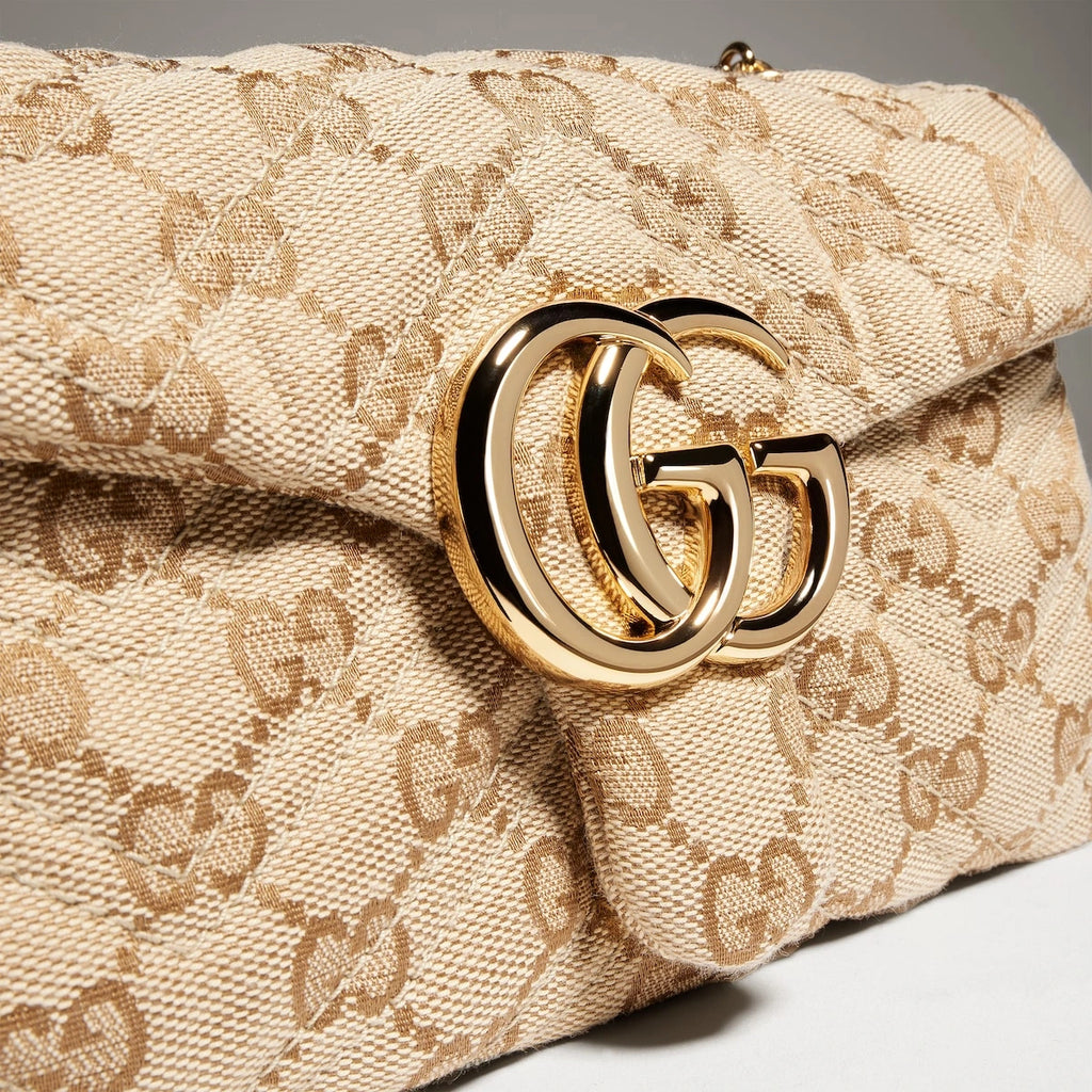 Gucci GG Marmont Mini Shoulder Bag Beige