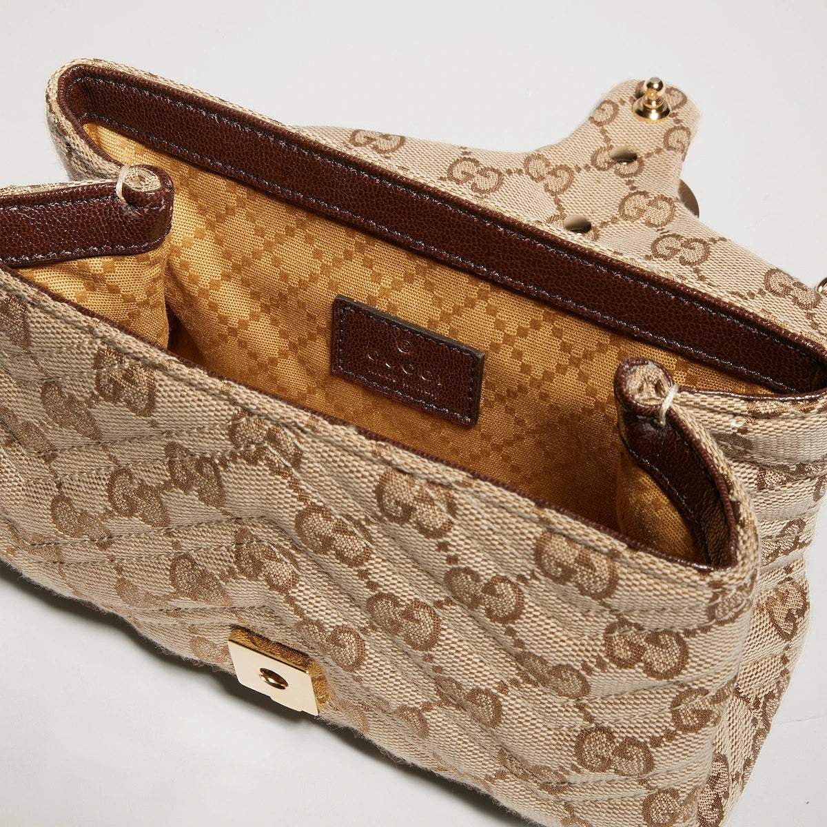 Gucci GG Marmont Mini Shoulder Bag Beige