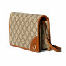 Gucci GG Emblem Wallet With Leather Strap Beige