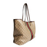 Gucci Tribeca Large Tote Bag Beige Ebony GG Canvas