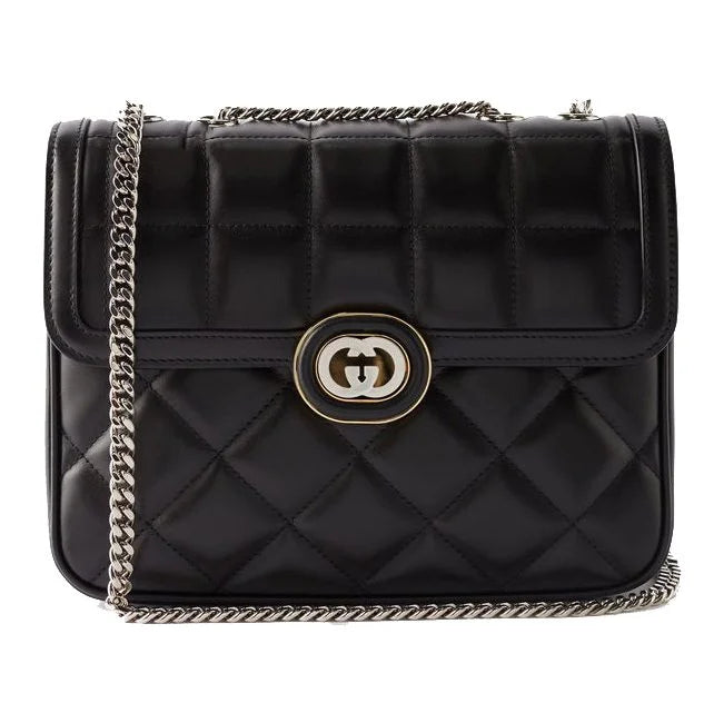 Gucci Black Leather Small Shoulder Bag