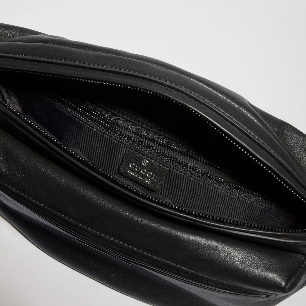 Gucci Tag Medium Crossbody Bag Black
