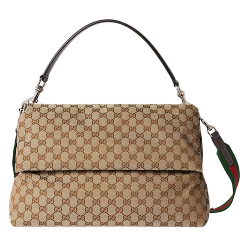 Gucci canvas large crossbody bag