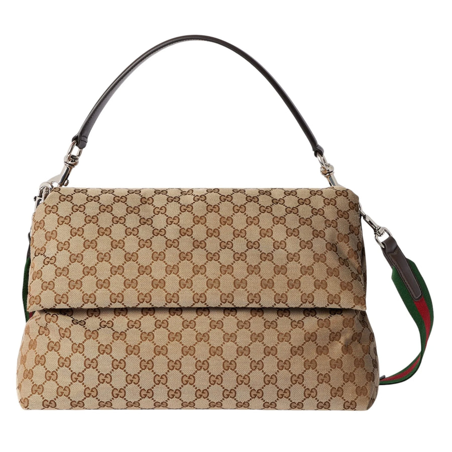 Gucci canvas large crossbody bag