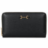 Gucci round zipper leather long wallet