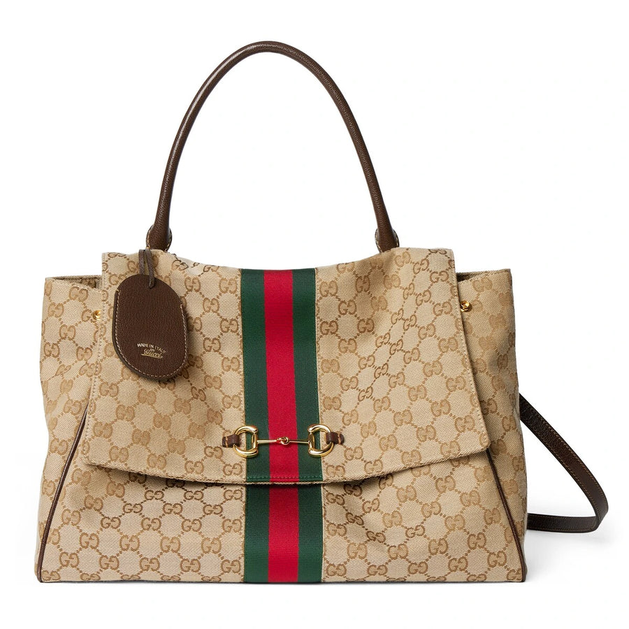 Gucci Paparazzo Large Top Handle Bag Beige