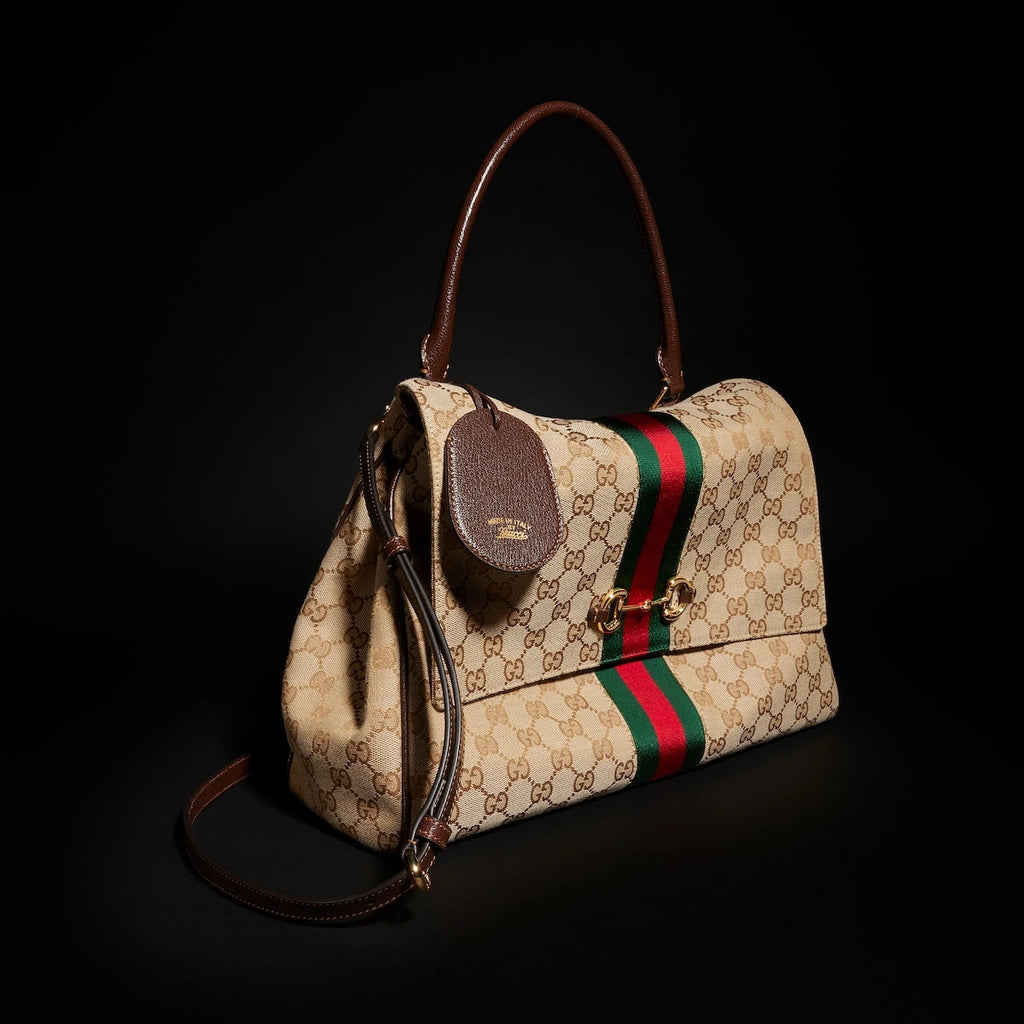Gucci Paparazzo Large Top Handle Bag Beige