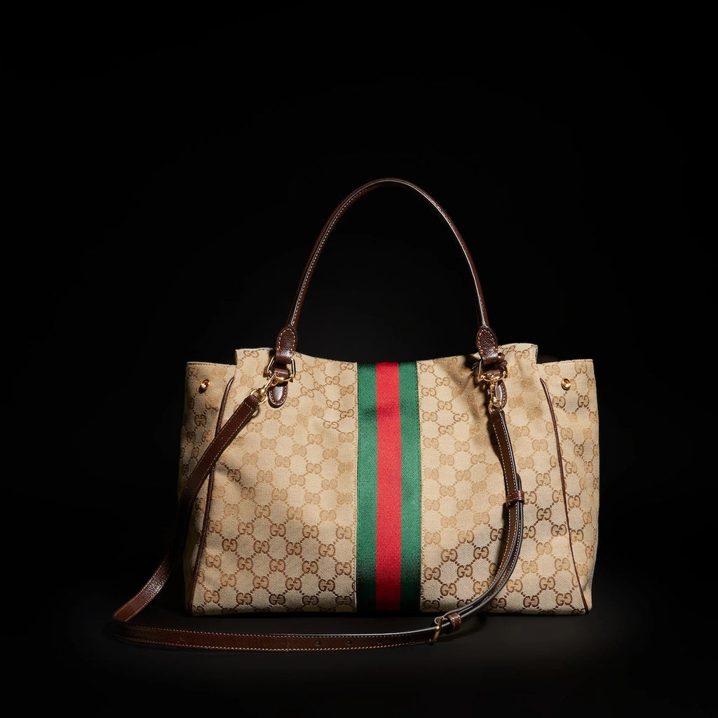 Gucci Paparazzo Large Top Handle Bag Beige