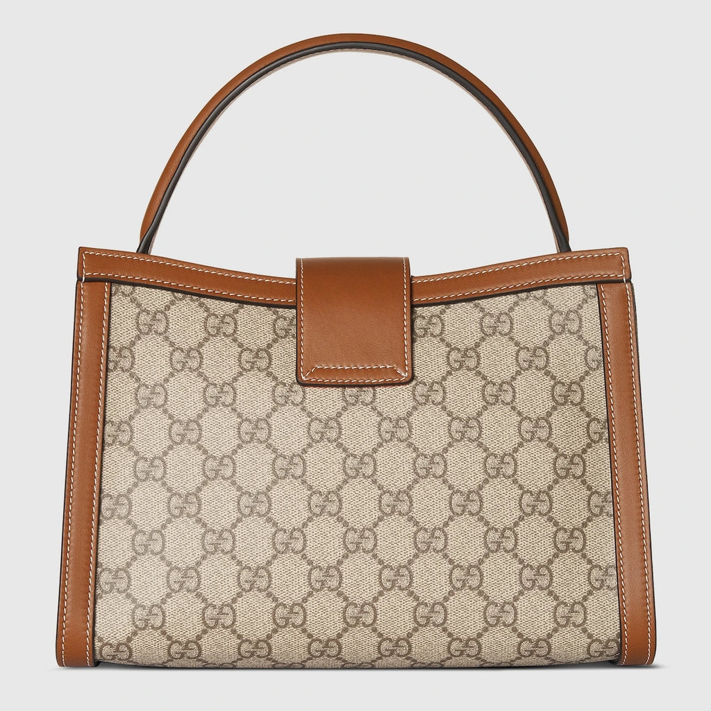 Gucci Padlock Medium Top Handle Bag Beige