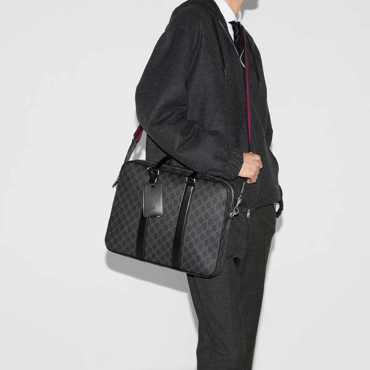 Gucci GG Black Medium Briefcase