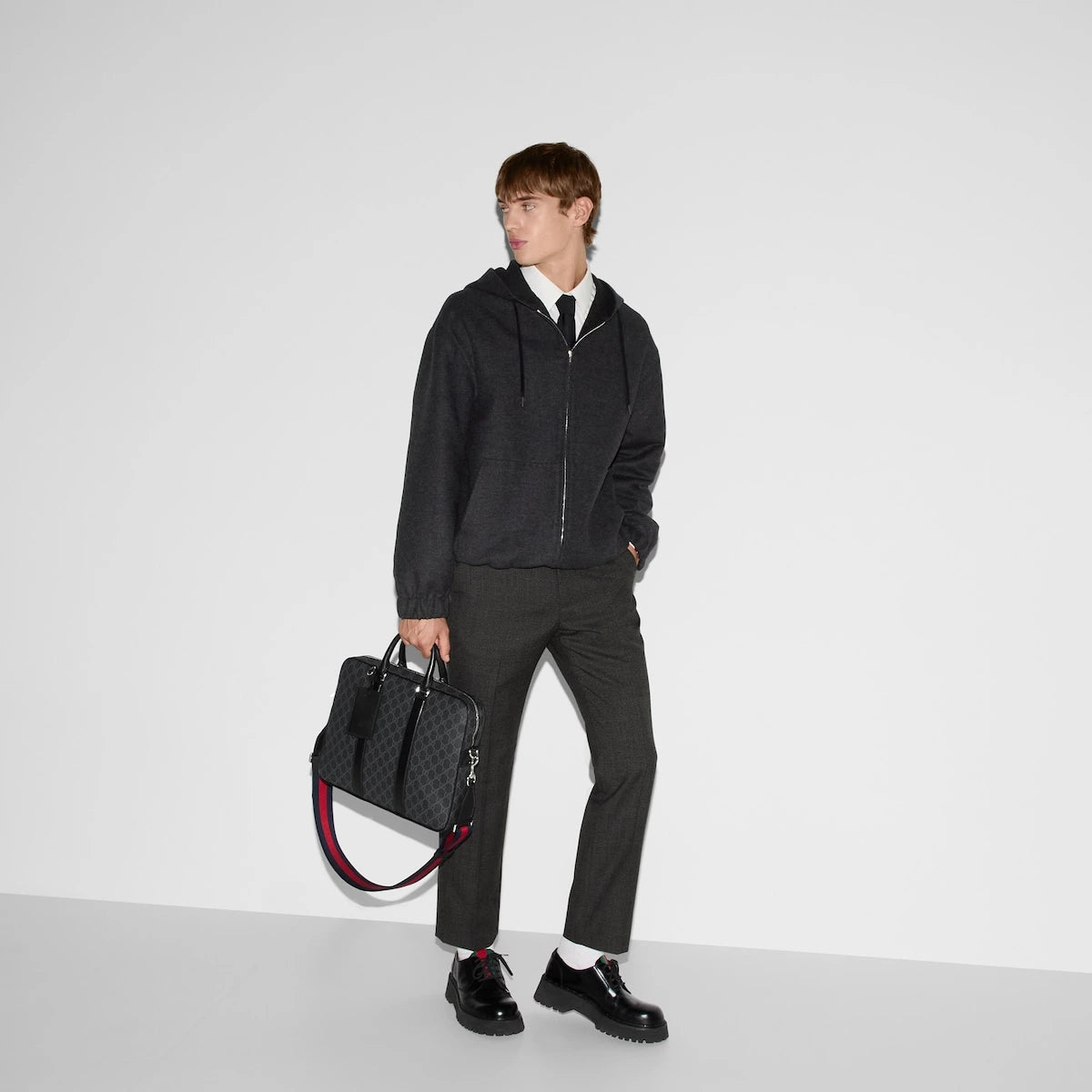 Gucci GG Black Medium Briefcase
