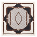 Gucci Equestrian Silk Carré Scarf White