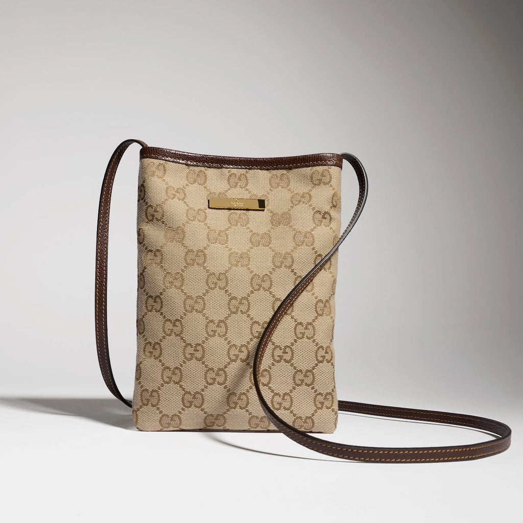 Gucci GG Phone Pouch Beige