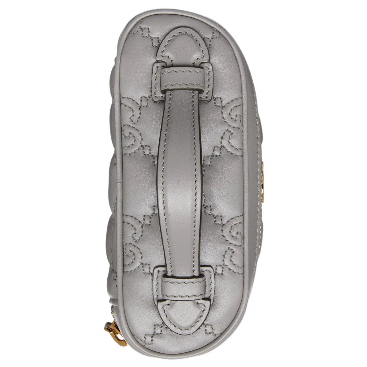 Gucci Grey Matelasse Leather Mini Top Handle Bag