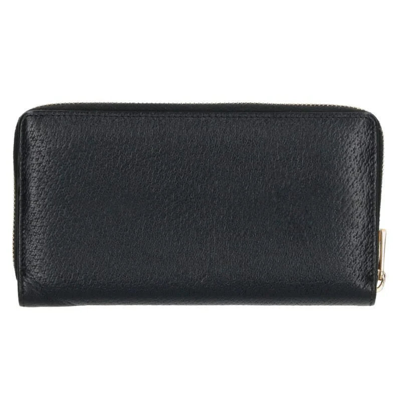 Gucci round zipper leather long wallet