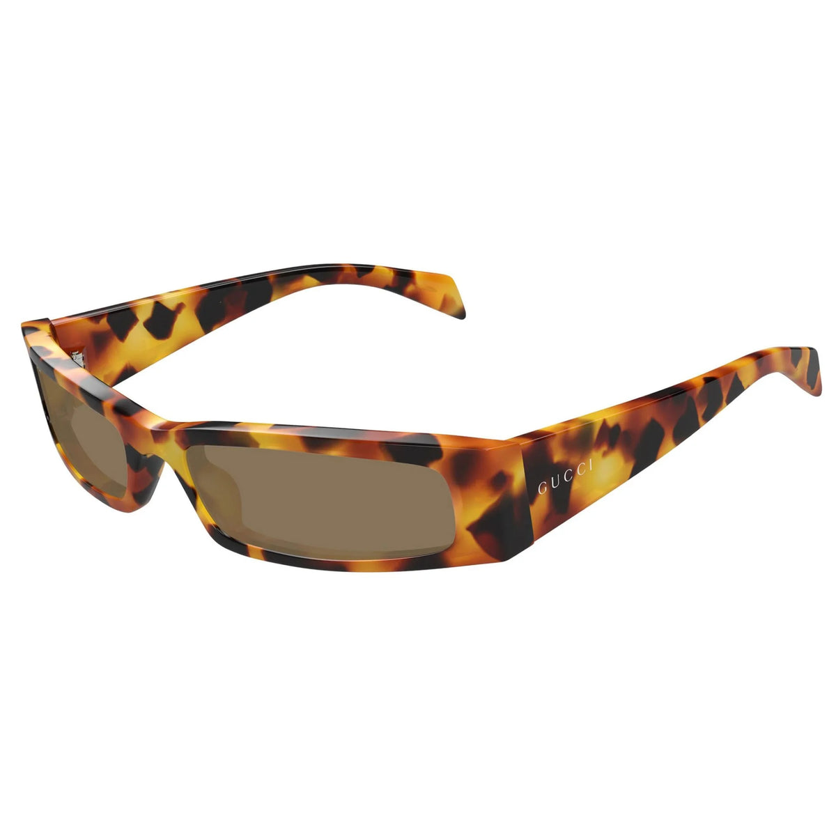 Gucci 1778S 008 Spotted Havana Rectangular Sunglasses