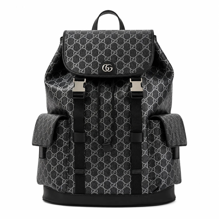 Gucci GG Supreme Monogram Backpack Black