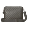 Gucci GG Emblem Medium Crossbody Bag Grey