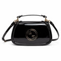 Gucci Blondie Patent Leather Shoulder Bag Black