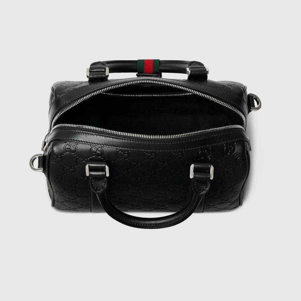 Gucci GG Emblem Small Duffle Bag Black