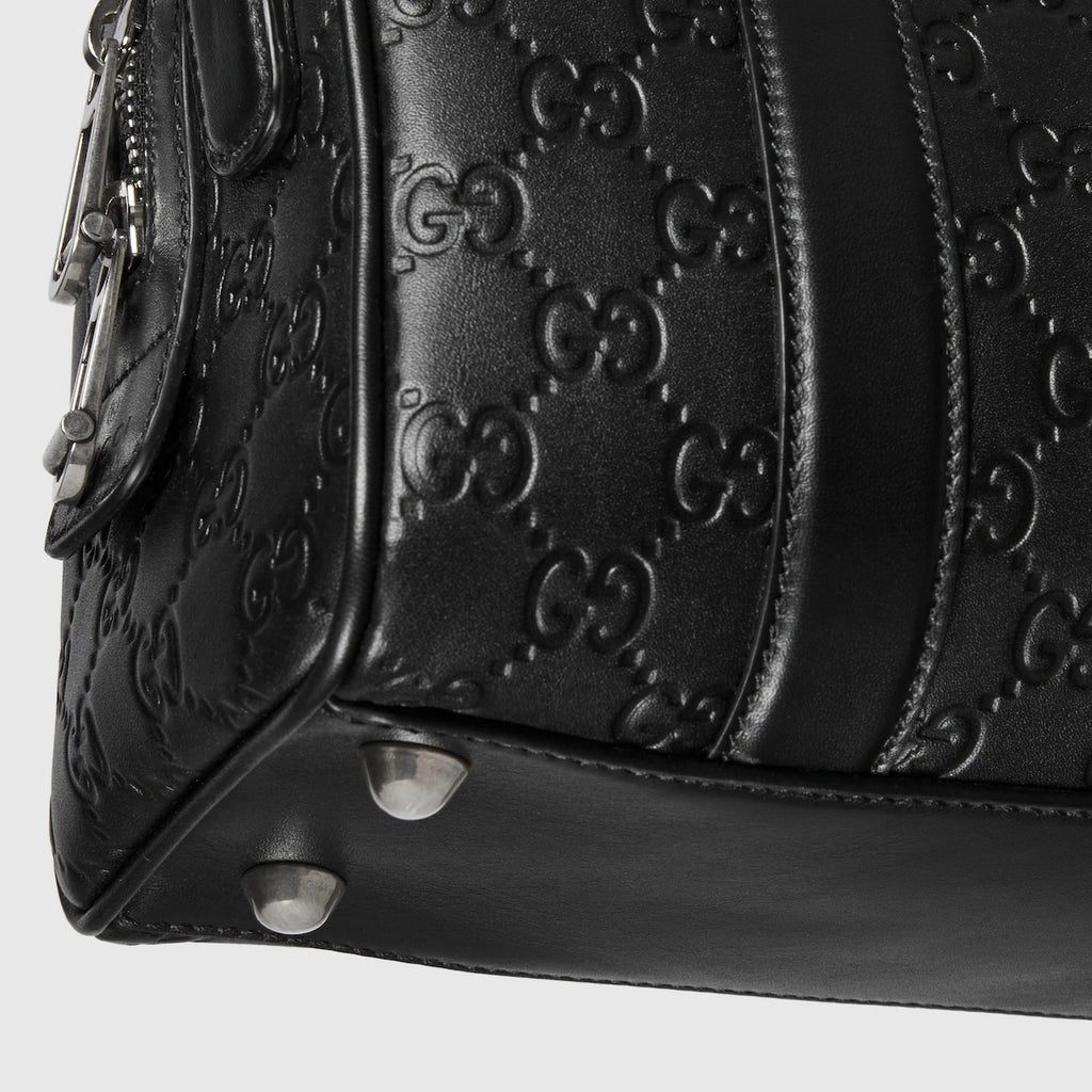 Gucci GG Emblem Small Duffle Bag Black