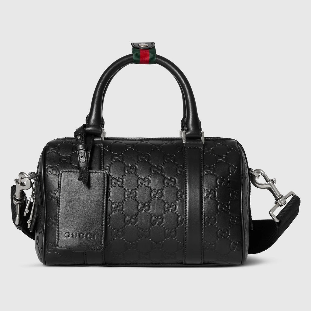 Gucci GG Emblem Small Duffle Bag Black