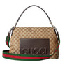 Gucci canvas large crossbody bag