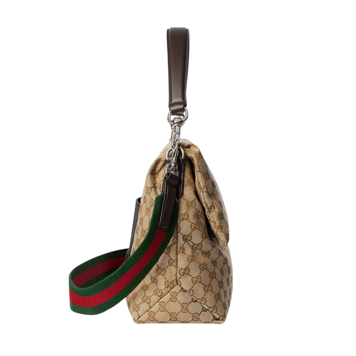 Gucci canvas large crossbody bag