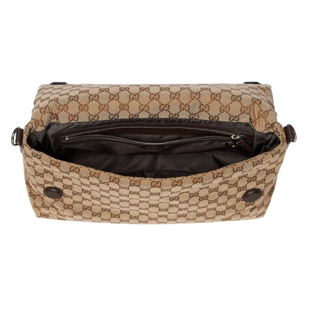 Gucci canvas large crossbody bag