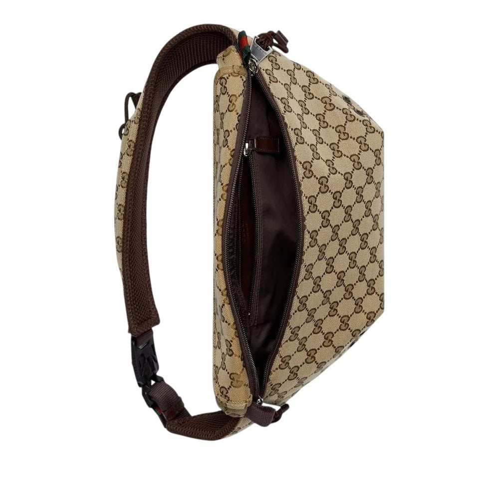 Gucci canvas large slingbag