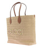 Gucci Small straw-effect tote