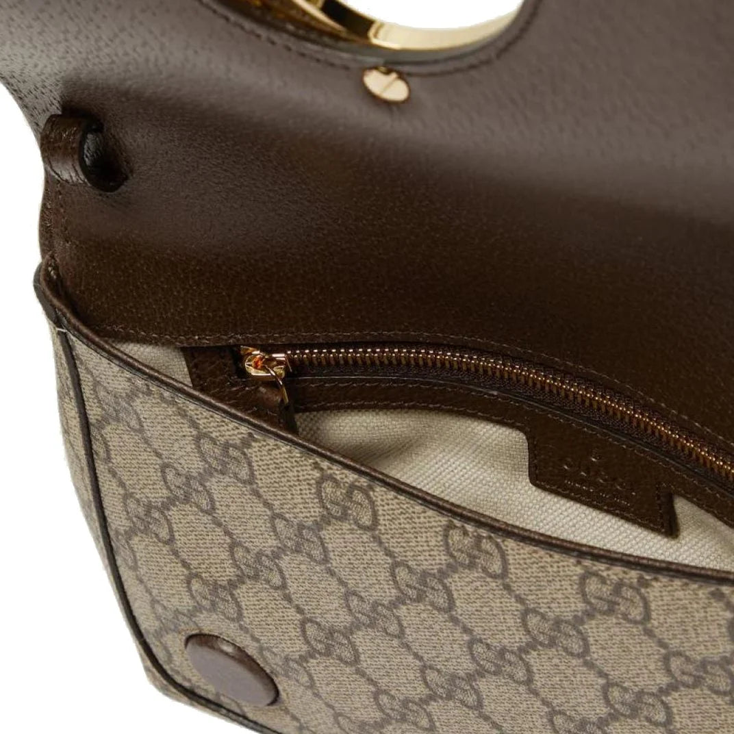 Gucci Brown Supreme Canvas Shoulder Bag