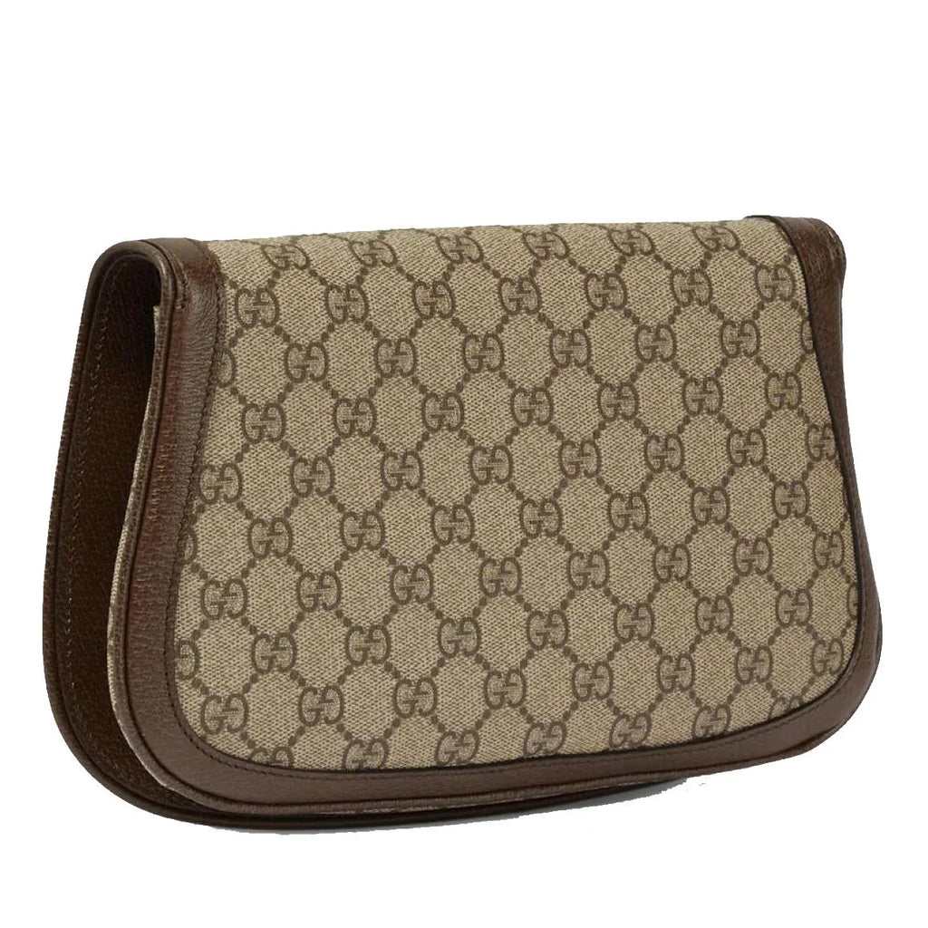 Gucci Brown Supreme Canvas Shoulder Bag