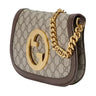 Gucci Brown Supreme Canvas Shoulder Bag