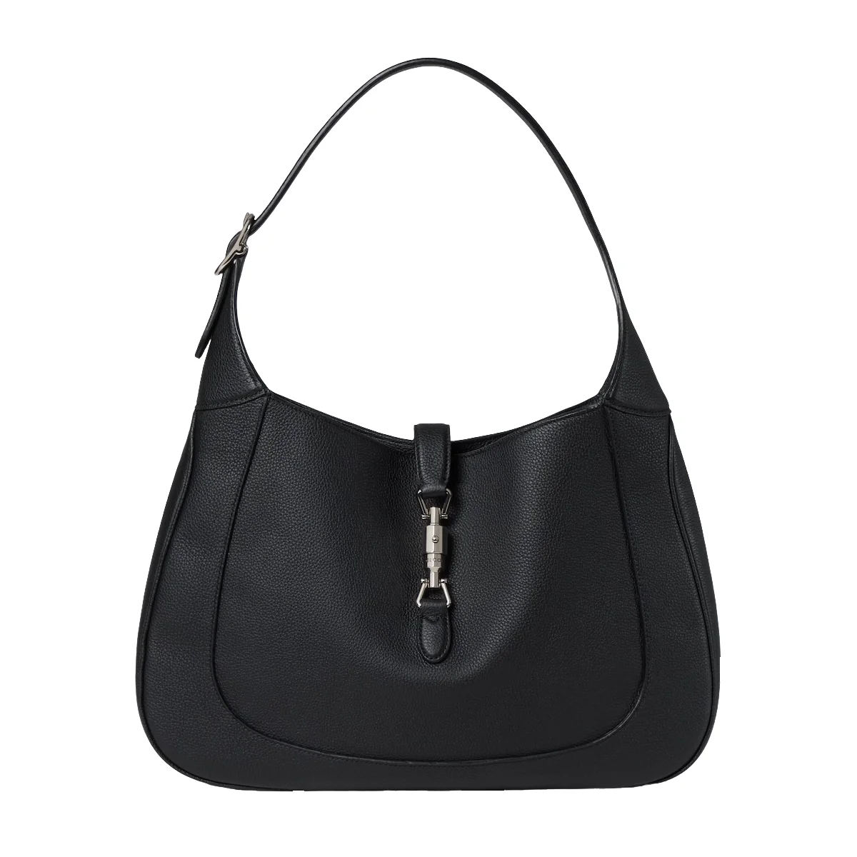 Gucci Jackie 1961 small textured-leather shoulder bag Black
